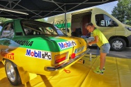 Rallye Český Krumlov: Čtvrtek - servisní areál